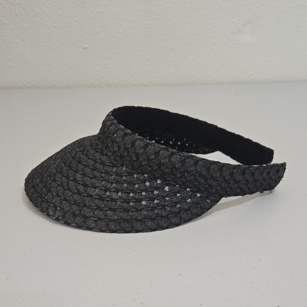 Stylish Black Woven Visor